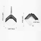 Moderno Art Decó Impermeable Solar ABS PC Metal Cuadrado Montado en la pared y Portátil Lámpara LED de pared con sensor de control de luz para jardín
