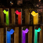 Moderno Art Decó Impermeable Solar ABS PC Metal Cuadrado Montado en la pared y Portátil Lámpara LED de pared con sensor de control de luz para jardín