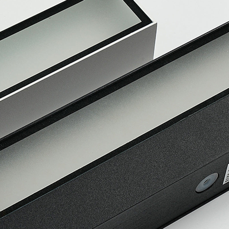 Moderna lámpara de pared LED de aluminio impermeable, rectangular y minimalista, para jardín