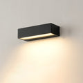 Moderna lámpara de pared LED de aluminio impermeable, rectangular y minimalista, para jardín