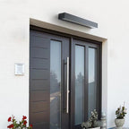 Moderna lámpara de pared LED de aluminio impermeable, rectangular y minimalista, para jardín