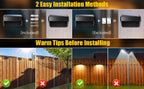 Modern Simplicity Solar Waterproof ABS PS Rectangular LED Wall Sconce Lamp For Outdoor Patio