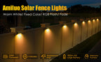 Modern Simplicity Solar Waterproof ABS PS Rectangular LED Wall Sconce Lamp For Outdoor Patio