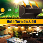 Modern Simplicity Solar Waterproof ABS PS Rectangular LED Wall Sconce Lamp For Outdoor Patio