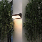 Modern Minimalist Waterproof Aluminum PMMA Rectangular LED Wall Sconce Lamp For Outdoor Patio