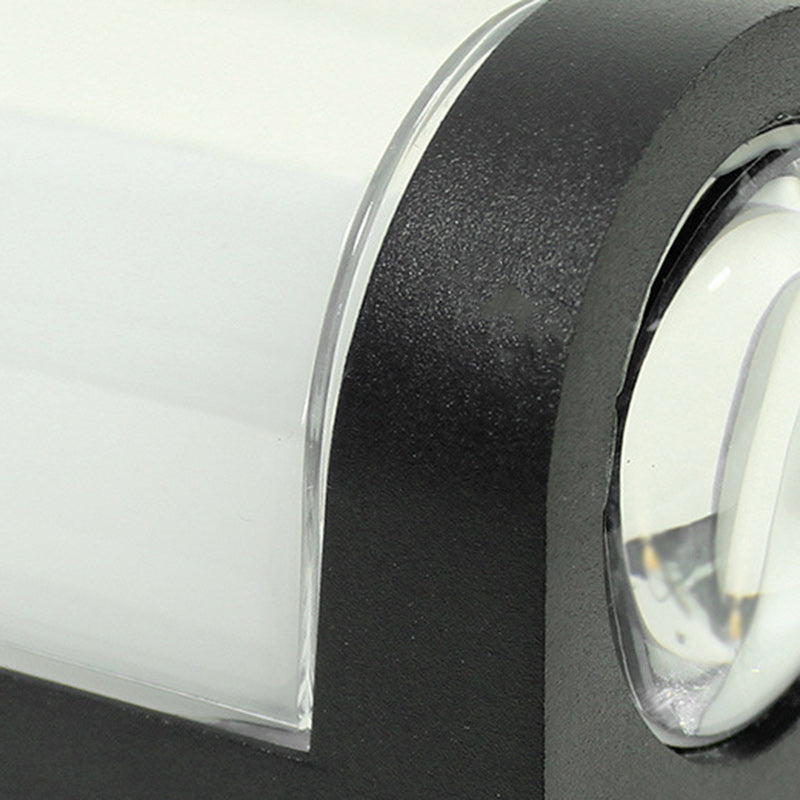 Lámpara de pared LED moderna de aluminio impermeable de diseño cilíndrico o cuboide para patio exterior