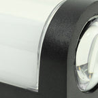 Lámpara de pared LED moderna de aluminio impermeable de diseño cilíndrico o cuboide para patio exterior