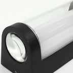 Lámpara de pared LED moderna de aluminio impermeable de diseño cilíndrico o cuboide para patio exterior