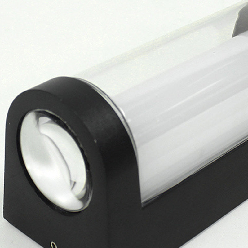 Lámpara de pared LED moderna de aluminio impermeable de diseño cilíndrico o cuboide para patio exterior