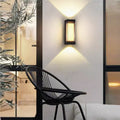Lámpara de pared LED moderna de aluminio impermeable de diseño cilíndrico o cuboide para patio exterior