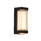 Lámpara de pared LED moderna de aluminio impermeable de diseño cilíndrico o cuboide para patio exterior
