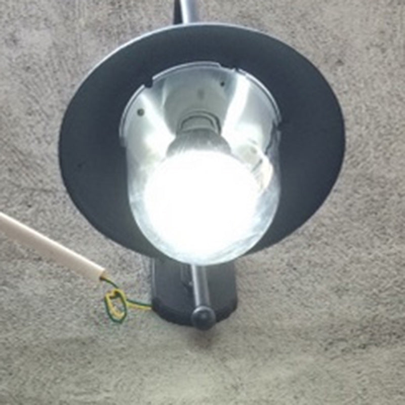 Lámpara de pared cónica de 1 luz para patio exterior, industrial, contemporánea, impermeable, de aluminio y PVC
