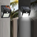 Modern Simplicity Solar Waterproof Motion Sensor ABS Rectangular LED Wall Sconce Lamp For Outdoor Patio