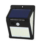 Modern Simplicity Solar Waterproof Motion Sensor ABS Rectangular LED Wall Sconce Lamp For Outdoor Patio