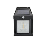 Lámpara aplique rectangular de pared LED solar impermeable de ABS/PC de simplicidad moderna para patio exterior