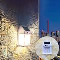 Lámpara aplique rectangular de pared LED solar impermeable de ABS/PC de simplicidad moderna para patio exterior
