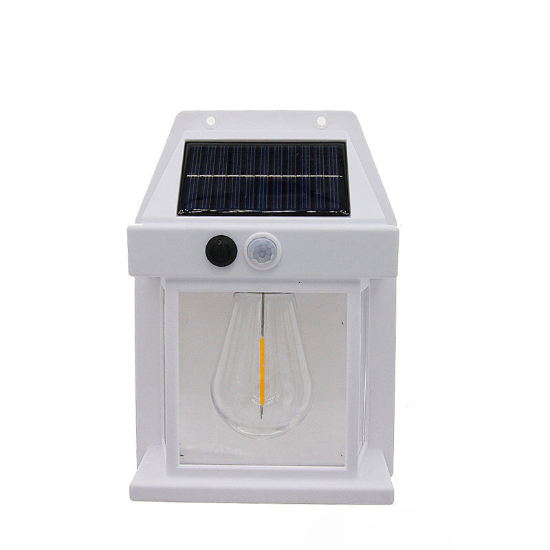 Lámpara aplique rectangular de pared LED solar impermeable de ABS/PC de simplicidad moderna para patio exterior