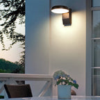Lámpara Aplique LED Giratoria Cuadrada Redonda de Aluminio Minimalista Impermeable Moderna Para Patio Exterior