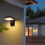 Lámpara Aplique LED Giratoria Cuadrada Redonda de Aluminio Minimalista Impermeable Moderna Para Patio Exterior
