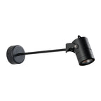 Lámpara de pared LED tipo aplique de cilindro largo ajustable de aluminio y hierro, impermeable, de simplicidad moderna para patio exterior