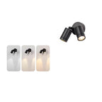 Lámpara de pared LED tipo aplique de cilindro largo ajustable de aluminio y hierro, impermeable, de simplicidad moderna para patio exterior