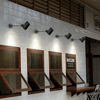 Lámpara de pared LED tipo aplique de cilindro largo ajustable de aluminio y hierro, impermeable, de simplicidad moderna para patio exterior