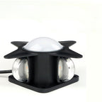 Contemporary Creative Waterproof Aluminum Acrylic Cross Star LED Wall Sconce Lamp For Outdoor Patio