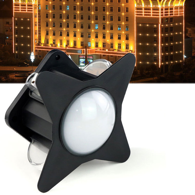 Contemporary Creative Waterproof Aluminum Acrylic Cross Star LED Wall Sconce Lamp For Outdoor Patio