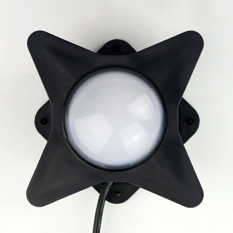 Contemporary Creative Waterproof Aluminum Acrylic Cross Star LED Wall Sconce Lamp For Outdoor Patio