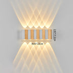 Modern Simplicity Waterproof Aluminum Rectangular Bent Up And Down LED Wall Sconce Lamp For Outdoor Patio