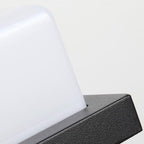 Modern Minimalist Waterproof Aluminum PC Rectangular LED Wall Sconce Lamp For Outdoor Patio