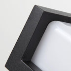 Modern Minimalist Waterproof Aluminum PC Rectangular LED Wall Sconce Lamp For Outdoor Patio