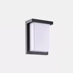 Modern Minimalist Waterproof Aluminum PC Rectangular LED Wall Sconce Lamp For Outdoor Patio