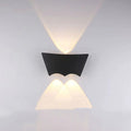 Lámpara de aplique LED geométrica de aluminio impermeable de diseño moderno y simple para patio exterior