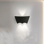 Lámpara de aplique LED geométrica de aluminio impermeable de diseño moderno y simple para patio exterior