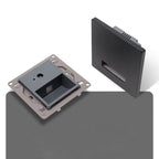 Lámpara de Pared Empotrada Cuadrada LED Moderna Minimalista Impermeable de Aleación de Aluminio y Acero para Pasillo