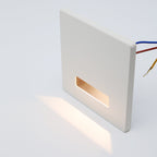 Lámpara de Pared Empotrada Cuadrada LED Moderna Minimalista Impermeable de Aleación de Aluminio y Acero para Pasillo