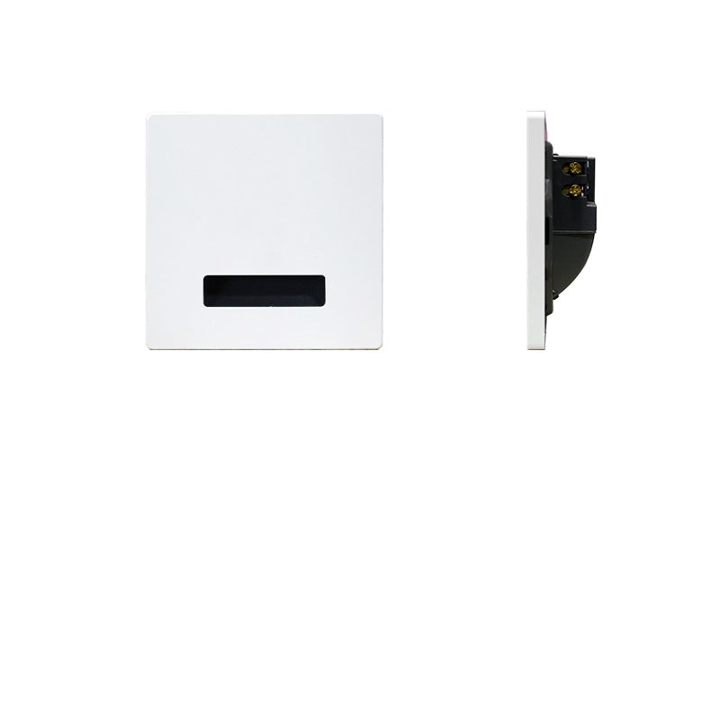 Lámpara de Pared Empotrada Cuadrada LED Moderna Minimalista Impermeable de Aleación de Aluminio y Acero para Pasillo