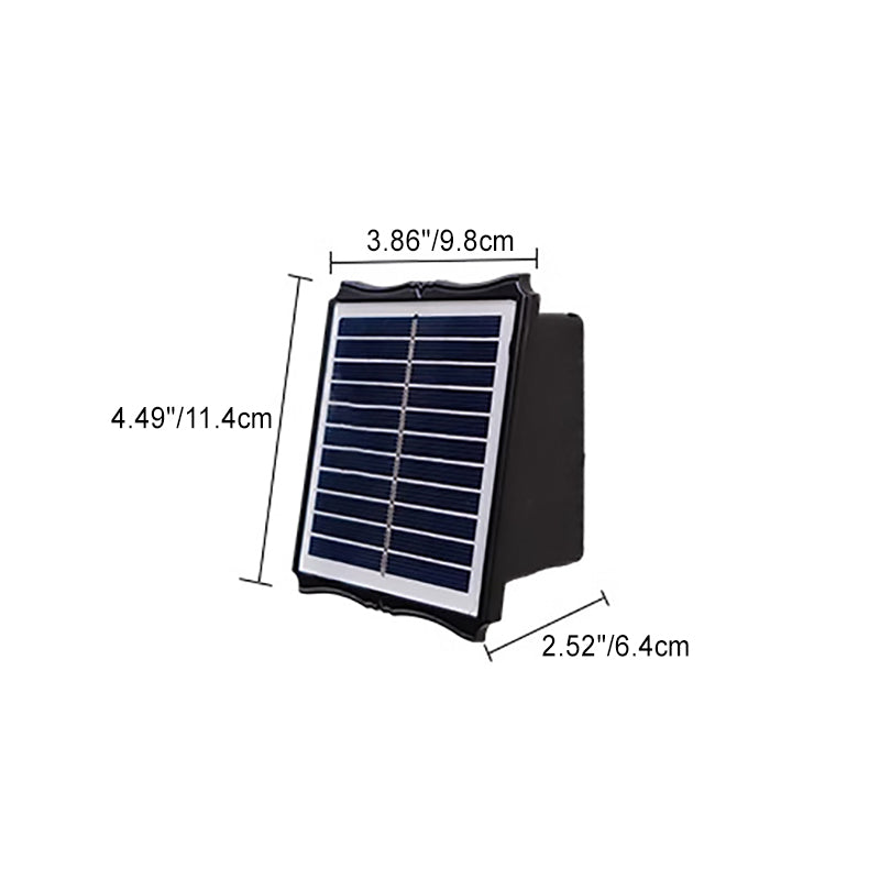 Modern Simplicity Solar Waterproof Rectangular ABS LED Wall Sconce Lamp For Outdoor Patio