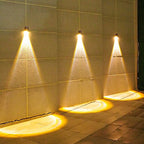 Modern Simplicity Solar Waterproof Rectangular ABS LED Wall Sconce Lamp For Outdoor Patio