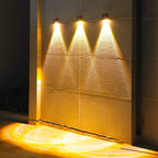 Modern Simplicity Solar Waterproof Rectangular ABS LED Wall Sconce Lamp For Outdoor Patio