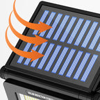 Modern Simplicity Solar Waterproof Human Sensor Foldable ABS PC Rectangular LED Wall Sconce Lamp For Outdoor Patio