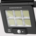Modern Simplicity Solar Waterproof Human Sensor Foldable ABS PC Rectangular LED Wall Sconce Lamp For Outdoor Patio