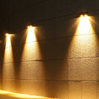 Lámpara LED de pared rectangular para patio exterior, impermeable, con energía solar, de ABS y PMMA, estilo moderno y sencillo