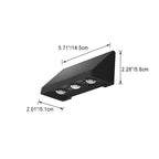 Lámpara LED de pared rectangular para patio exterior, impermeable, con energía solar, de ABS y PMMA, estilo moderno y sencillo