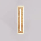 Contemporary Nordic Waterproof Travertine Acrylic Rectangular Strip LED Wall Sconce Lamp For Outdoor Patio