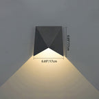 Modern Simplicity Waterproof Aluminum Envelope LED Wall Sconce Lamp For Outdoor Patio