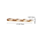 Biophilic Organic Natural Wood & Stone Bathroom Vanity Light LED Travertine Wall Sconce