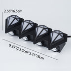 Contemporary Creative Waterproof Aluminum Acrylic Diamond LED Wall Sconce Lamp For Outdoor Patio
