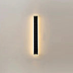 Modern Simplicity Solar Waterproof Aluminum Acrylic Strip Wave LED Wall Sconce Lamp For Outdoor Patio